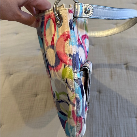 Coach Colorful Circle Pattern Shoulder Bag - Picture 8 of 16